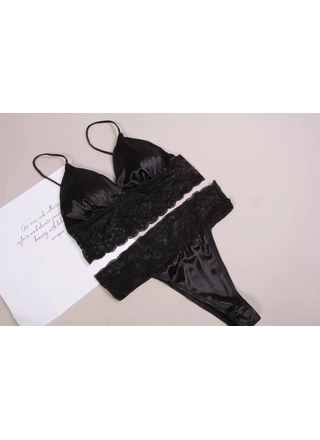 Фото Без Бренда 2021 Женский комплект бралет Yadali (11898) – Кружевные, цвет <color>, цена 124.10<currency>