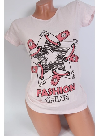 Фото ottodix Жіноча футболка Fashion 1006 нежно розовий () – Футболки, колір <color>, ціна <currency>