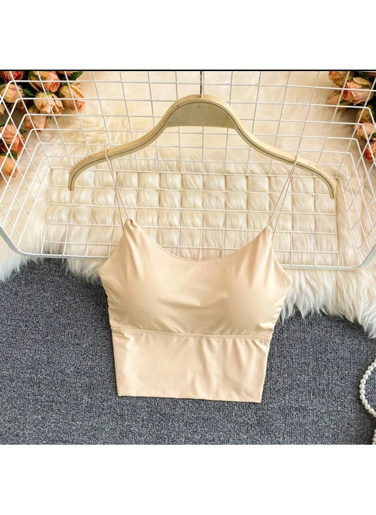 Топы, майкиТопік жіночий безшовний 1127 Бежевий - женское белье оптом в Dolche Noche