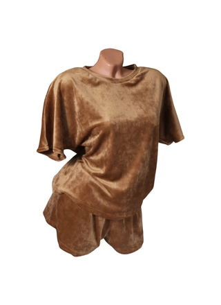 Фото ЦаЦа Домашний женский костюм (шорты + футболка) 4020 (16089) – Пижамы, цвет <color>, цена 294.00<currency>