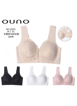 Фото Ouno Мереживний бюстгальтер OUNO J5855 з передньою застібкою (21469) – Топи, майки, колір <color>, ціна 185.24<currency>