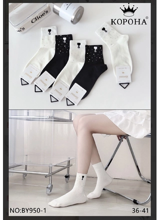 Фото КОРОНА Носки женские Корона BY950-1 (22721) – Весна-осень, цвет <color>, цена 33.18<currency>