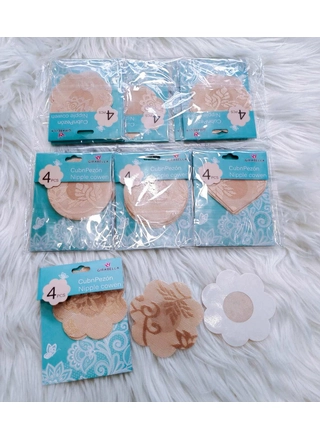 Фото NADIZI Накладки на соски (стікери для грудей) Girabella 1001 Бежевий (18579) – Невидимки, цвет <color>, цена 25.39<currency>