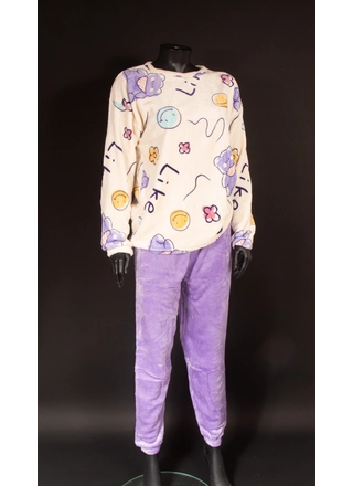 Фото D&A Пижама женская велсофт *LY* 6363 (17650) – Пижамы, цвет <color>, цена 516.89<currency>