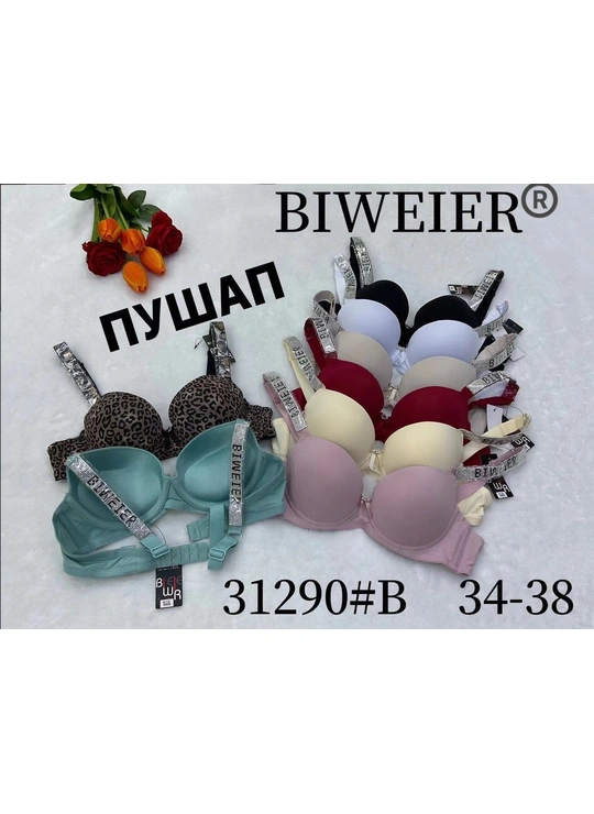 С пуш-апБюстгальтер пушап *B*BIWEIER 31290 17.2 м'ятний - женское белье оптом в Dolche Noche