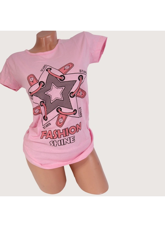Футболки Жіноча футболка Fashion 1006 Рожевий - жіноча білизна оптом у Dolche Noche