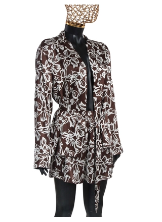 Фото ЦаЦа Комплект халат-шорты 4765 (22276) – Халаты, цвет <color>, цена 445.20<currency>