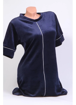 Фото ЦаЦа 4022 Платье велюр ЦаЦа (9847) – Ночные рубашки, цвет <color>, цена 293.16<currency>