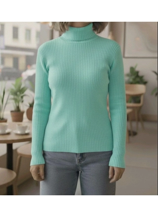 Фото Без Бренда Базовая женская водолазка 885 (22748) – Гольфы, кофты, цвет <color>, цена 180.00<currency>