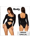 Боді, комбінезони Жіноче вирізне боді з декоративними елементами Hons HN 004 Різні кольори - жіноча білизна оптом у Dolche Noche