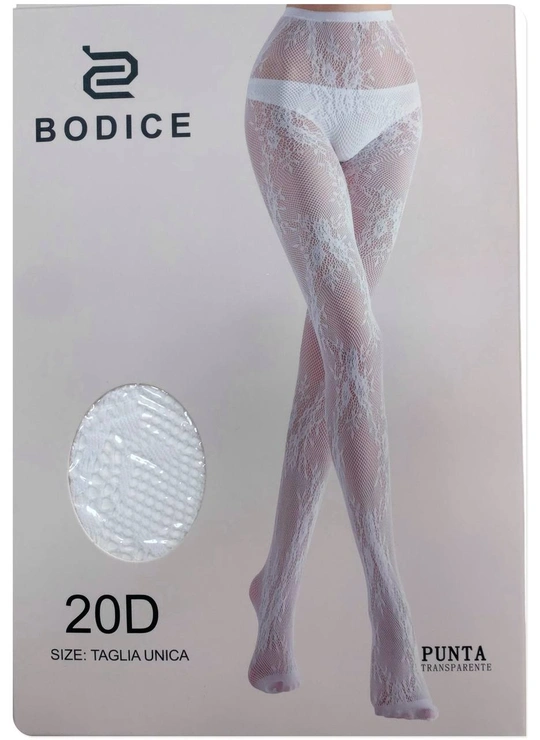 Колготки Жіночі колготки BODICE, мереживні 20 DEN 108 - жіноча білизна оптом у Dolche Noche