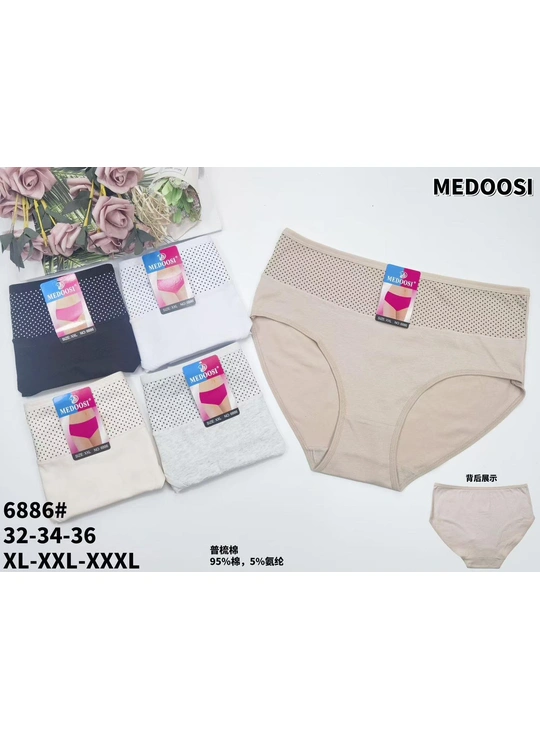Батальні розміри Труси жіночі MEDOOSI 6886 11с - жіноча білизна оптом у Dolche Noche