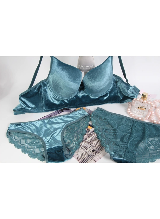 Чашка B 80218 Комплект Л/Т Велюр KOZA - жіноча білизна оптом у Dolche Noche