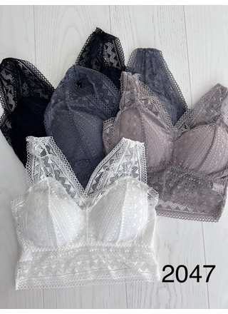 Фото Без Бренда 2047 Топ жіночий мереживний (11232) – Топи, майки, колір <color>, ціна 78.57<currency>