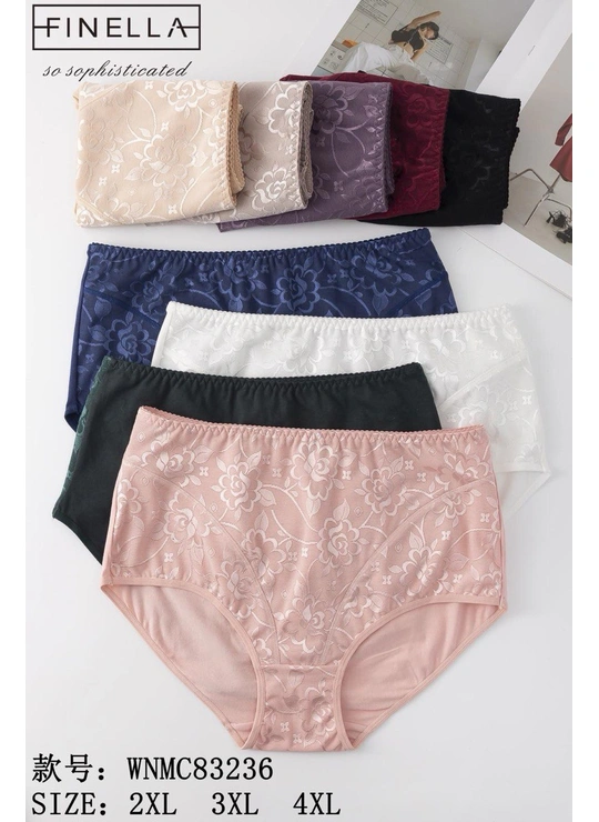 Батальные размерыТруси жіночі FINELLA 83236   13с Різні кольори - женское белье оптом в Dolche Noche