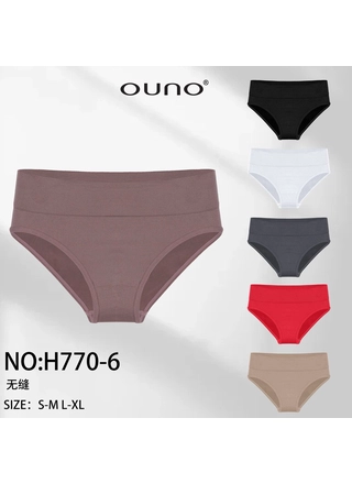Фото Ouno Трусы женские Ouno H770-6 8с Разные цвета (11209) – Норма, цвет <color>, цена 45.12<currency>