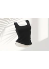 Термобілизна Майка жіноча тепла Yadali 6102 Чорний - жіноча білизна оптом у Dolche Noche