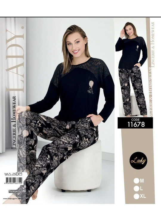 ПижамыПижама трикотаж LADY 11678 - женское белье оптом в Dolche Noche