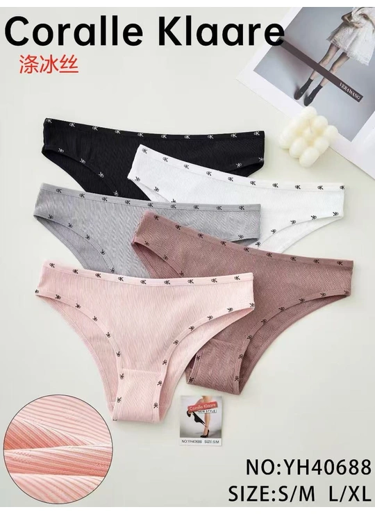 НормаТрусики женские Coralle Clarre YH40688 13д - женское белье оптом в Dolche Noche