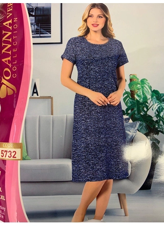Фото Joanna Vera Жіноча бавовняна нічна сорочка-сукня JOANNA VERA (Опт) 5732 Як на фото (4421) – Ночные рубашки, цвет <color>, цена 99.00<currency>