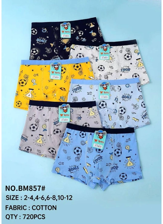 Дитячі боксерки YUTU з принтом BM857 - постачальник дитячої білизни оптом Dolche Noche