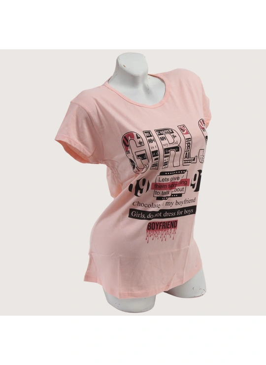 Футболки Жіноча футболка Ottodix 1004 Персиковий - жіноча білизна оптом у Dolche Noche