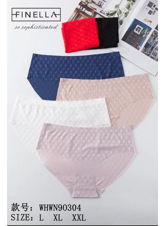 Безшовні трусики Труси безшовні FINELLA 90304 5B Різні кольори - жіноча білизна оптом у Dolche Noche