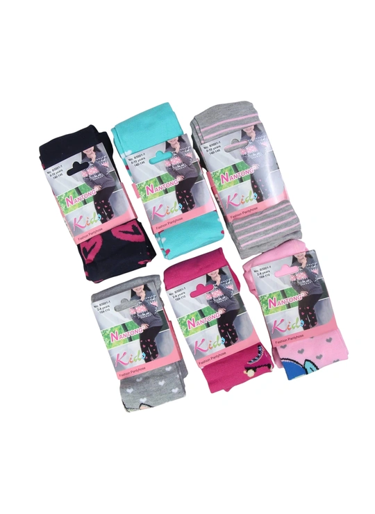Детские колготки NANTONG Kids B5001-1 (хлопчатобумажные, яркие цвета, 2–10 лет) – поставщик белья оптом Dolche Noche