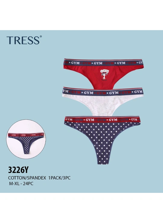 СтрингиЖенские трусы TRESS 3226 6B - женское белье оптом в Dolche Noche