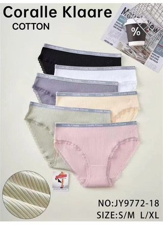 Фото Coralle Klaare Женские трусики хлопковые Coralle Klaare JY9772-18 11д (22832) – Хлопковые, цвет <color>, цена 41.36<currency>