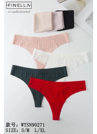 Фото FINELLA Труси безшовні FINELLA 90271 4С Різні кольори (21176) – Безшовні трусики, колір <color>, ціна 56.49<currency>