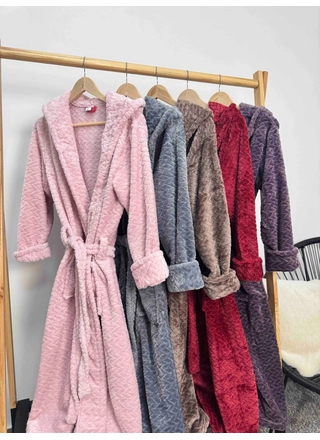 Фото Без Бренда Женский однотонный халат 9815 () – Халаты, цвет <color>, цена <currency>