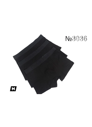 Фото Без Бренда Трусы мужские резинка (черные) CK 3036 (M) (22702) – Мужские трусы, цвет <color>, цена 93.79<currency>